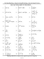 Bài tập tổng hợp về tích phân