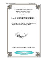 Sáng kiến kinh nghiệm Một số biện pháp giúp học sinh nâng cao chất lượng môn Đá cầu ở trường THCS