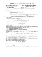 Kỳ thi tốt nghiệp trung học phổ thông Năm học 2002 – 2003 Môn thi : Toán