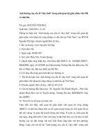 Ảnh hưởng của yếu tố “duy tình” trong mối quan hệ giữa nhân viên Quan hệ công chúng và nhà báo tại Việt Nam