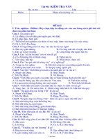 Giáo án môn Ngữ văn lớp 7 - Tiết 98: Kiểm tra văn