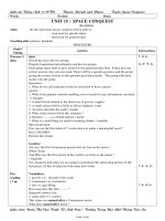 Thiết kế bài dạy môn Tiếng Anh khối 11 - Unit 15: Space conquest