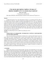 Ứng dụng hệ thống thông tin địa lý trong nghiên cứu và giảng dạy lịch sử - Trường Đại Học Quốc Tế Hồng Bàng