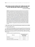 Hiện trạng và định hướng phát triển pin mặt trời áp mái trên địa bàn thành phố Hồ Chí Minh - Trường Đại học Công nghiệp Thực phẩm Tp. Hồ Chí Minh