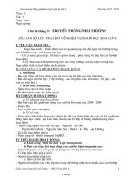 Giáo án Hoạt động giáo dục ngoài giờ lên lớp 8 cả năm – THCS Văn Khê A