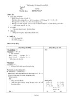 Giáo án khối 2 - Tuần 5 môn Toán - Tiết 22: Luyện tập