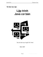 Lập trình Java cơ bản