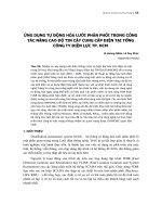 Ứng dụng tự động hóa lưới phân phối trong công tác nâng cao độ tin cậy cung cấp điện tại Tổng Công ty Điện lực TP. HCM - Trường Đại học Công nghiệp Thực phẩm Tp. Hồ Chí Minh