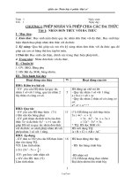 Giáo án Toán lớp 8 phần Đại số