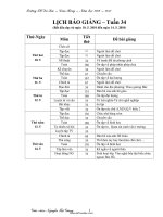 Giáo án Tổng hợp môn học lớp 1 - Tuần lễ 34 - Trường TH Đa Kao