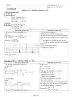 Giáo án Đại số khối 10 – Nâng cao tiết 58: Bất phương trình bậc hai