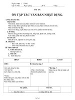 Bài giảng môn học Ngữ văn lớp 7 - Tiết 18 : Ôn tập tác văn bản nhật dụng