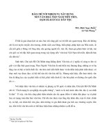 Báo chí với nhiệm vụ xây dựng nền văn hóa Việt Nam tiên tiến, đậm đà bản sắc dân tộc