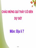 Giáo án môn Lịch Sử 8 - Bài 41: Thiên nhiên trung và Nam Mỹ