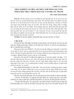 Trải nghiệm văn hóa ẩm thực góp phần gia tăng tính chân thực trong bản sắc văn hóa xứ Thanh - Trường Đại học Công nghiệp Thực phẩm Tp. Hồ Chí Minh