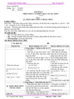 Giáo án Đại số khối 8 - Trường THCS Đồng Thịnh