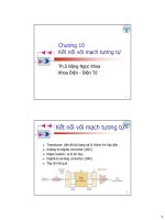Bài giảng Kỹ thuật số - Chương 10: Kết nối với mạch tương tự