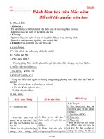 Bài giảng môn học Ngữ văn lớp 7 - Tiết 50: Cách làm bài văn biểu cảm đối với tác phẩm văn học