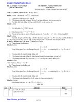 Đề thi tốt nghiệp thpt 2010 môn: Toán
