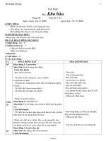 Kế hoạch giảng dạy khối 2, kì I - Tuần 28