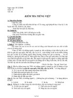 Đề kiểm tra Tiếng Việt 8 (tiết 60)