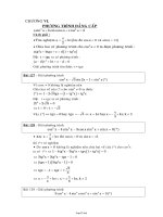 Ôn thi Đại học & Cao đẳng môn Toán - Chương VI: Phương trình đẳng cấp
