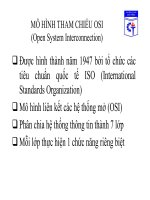 Bài giảng môn học Truyền số liệu: Chương 1.3 - Cao đẳng Kỹ thuật Cao Thắng - Trường Đại Học Quốc Tế Hồng Bàng