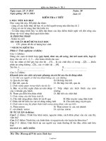 Bài soạn môn Sinh học khối 8 - Tiết 57, 58