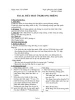 Giáo án Sinh học 8 - Tiết 26: Tiêu hoá ở khoang miệng