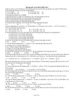 Bài tập phần Dao động điều hoà