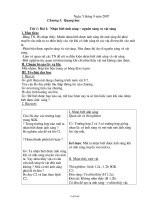 Giáo án Vật lý 7 Tiết 1 Bài 1: Nhận biết ánh sáng – nguồn sáng và vật sáng