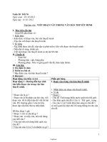 Giáo án Ngữ văn 8 - Tuần 20, 21 - Trường THCS Quang Trung