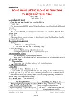 Giáo án Sinh học 12 - Tiết 48: Dòng năng lượng trong hệ sinh thái và hiệu suất sinh thái - Nguyễn Kim Hoa