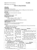 Giáo án môn Sinh học lớp 8 năm 2010 - Tiết 17: Tim và mạch máu