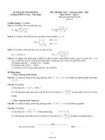 Đề thi học kì 2 môn Toán lớp 11 (Đề số 4)