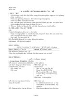 Giáo án Tự chọn môn Hóa học 8 - Tiết 50: Điều chế hiđro - Phản ứng thế