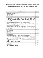 Công tác xây dựng kế hoạch năm học của trường tiểu học