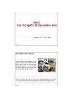 Bài giảng Tài chính quốc tế: Bài 5 - ThS. Trần Thị Hải An - Trường Đại học Công nghiệp Thực phẩm Tp. Hồ Chí Minh