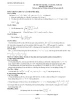 Đề và đáp án thi thử đại học, cao đẳng môn thi: Toán (Số 1)