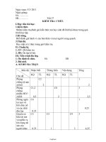 Giáo án Công dân 8 tiết 27: Kiểm tra 1 tiết