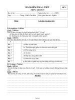 Bài kiểm tra 1 tiết môn: Giáo dục công dân 9 (Đề 3)