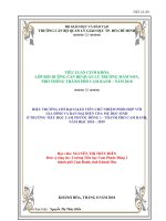 HIỆU TRƯỞNG CHỈ ĐẠO GIÁO VIÊN CHỦ NHIỆM PHỐI HỢP VỚIGIA ĐÌNH VÀ BAN ĐẠI DIỆN CHA MẸ HỌC SINHỞ TRƯỜNG TIỂU HỌC