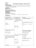 Giáo án môn Đại số khối 8, kì II - Tuần 29 - Tiết 61, 62