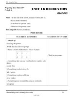 Bài soạn môn học Tiếng Anh khối lớp 11 - Period 84 đến period 88