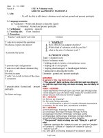 Bài soạn môn học Tiếng Anh lớp 11 - Period 6 - Unit 4: Volunteer work gerund and present participle