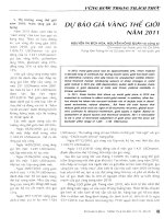 Dự báo giá vàng thế giới năm 2011