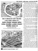 Quy hoạch xây dựng các khu dân cư giải pháp hàng đầu của chiến lược phát triển nhà ở.