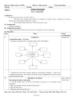 Thiết kế bài dạy môn Tiếng Anh 11 - Unit 1: Friendship - Part A đến part E