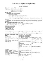 Giáo án Đại số lớp 10 - Chương I: Mệnh đề tập hợp