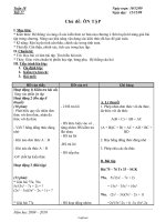 Thiết kế giáo án Đại số 8 - Tiết 17 đến tiết 33